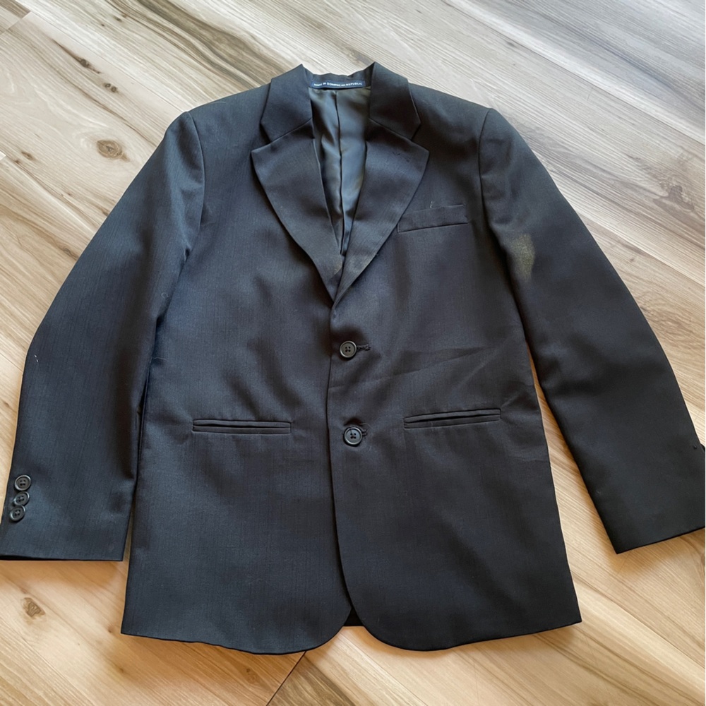 Dockers Charcoal Boys Blazer Size 12 Fully Lined